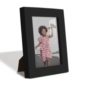 Photo Frame. Real Wood Modern Frame, Black