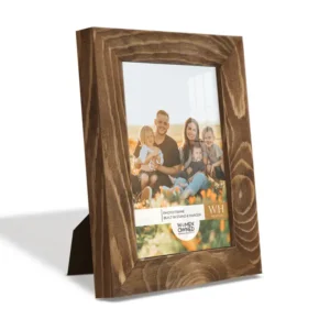 Photo Frame. Real Wood Modern Frame, Walnut