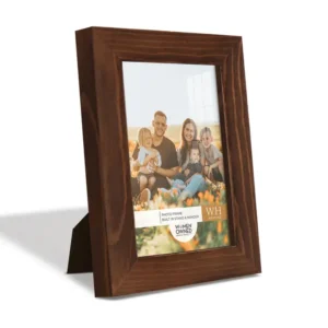 Photo Frame. Real Wood Modern Frame, Chestnut